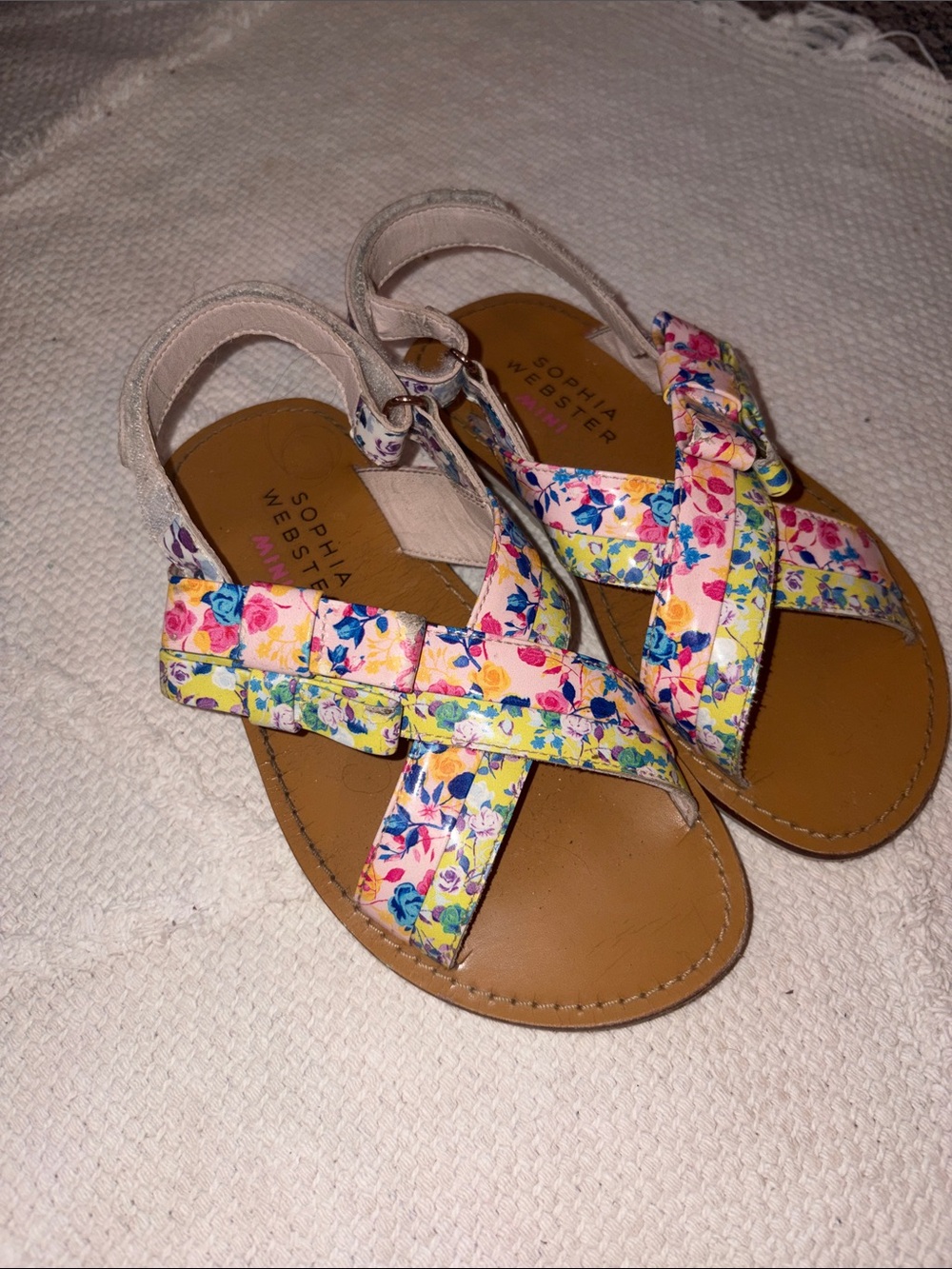 Mini Sophie Webster floral sandals size 29 EUC